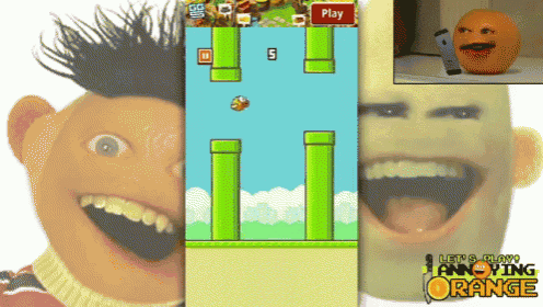 a screen shot of a video game called fly bird