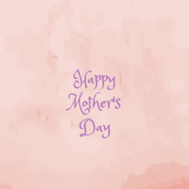 a happy mother 's day greeting card with flowers in a circle