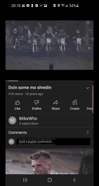a screenshot of a youtube video titled doin some mo shredin