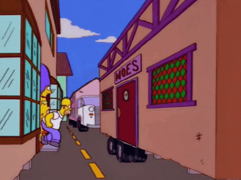 Homer Moe Jumping GIF - Homer Moe Jumping GIFs