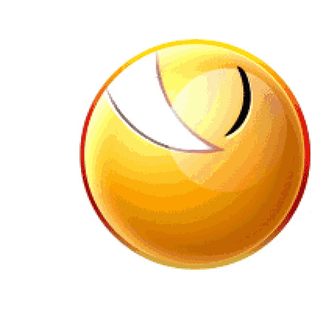 a smiley face with a tear coming out of it 's mouth