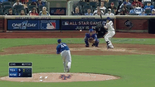 a baseball game between the mets and ny mets is being played