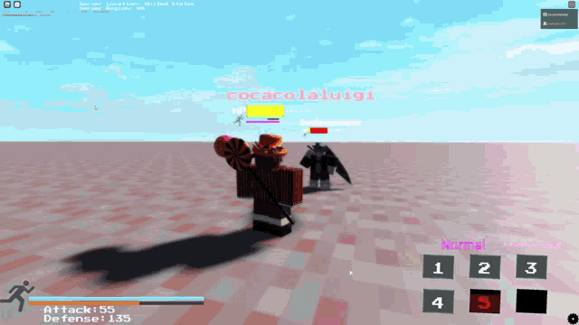 a screen shot of a video game with the name cocacolaluigi