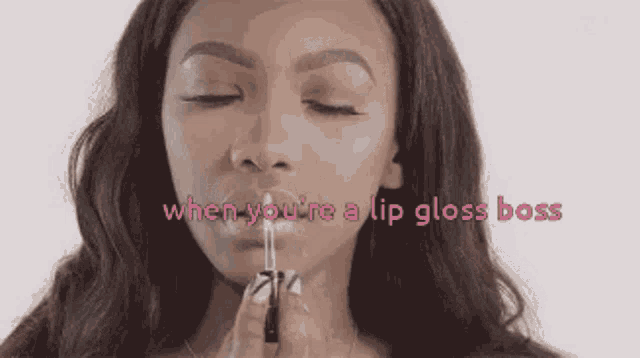 Lip Gloss Boss Girl GIF - Lip Gloss Boss Lip Gloss Girl GIFs