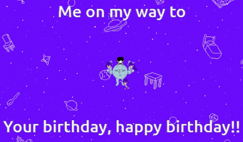 Omori Pluto GIF - Omori Pluto Happy Birthday GIFs