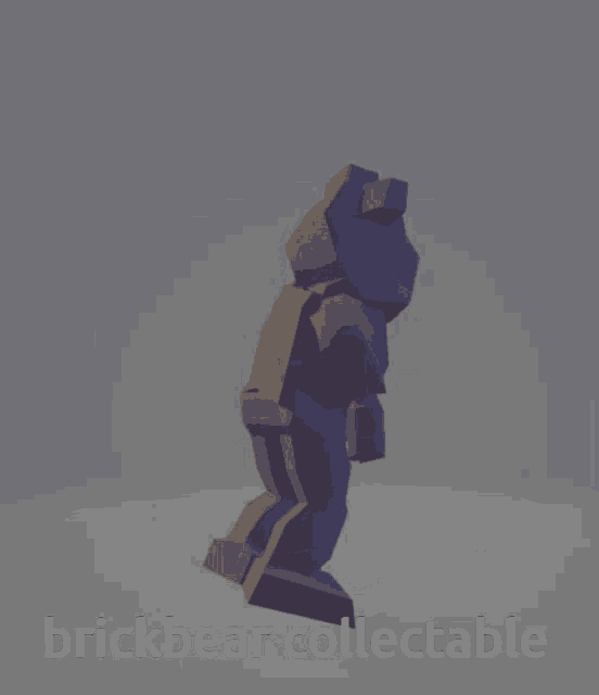 a 3d model of a brickbear collectable