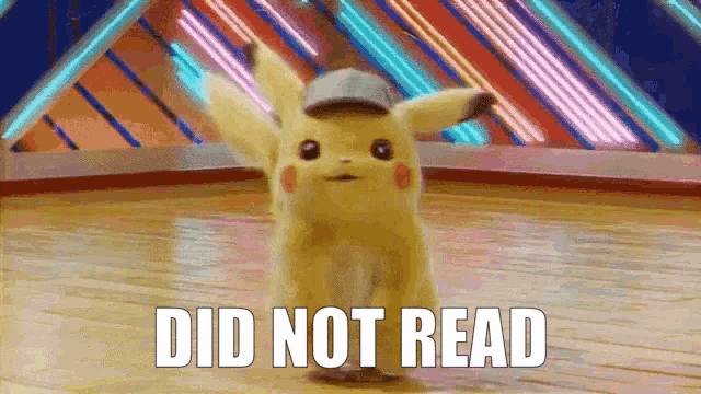 Did Not Read Detective Pikachu GIF - Did Not Read Detective Pikachu Pokemon GIFs