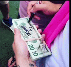 6ix9ine Money GIF - 6ix9ine Money Writing On Money GIFs