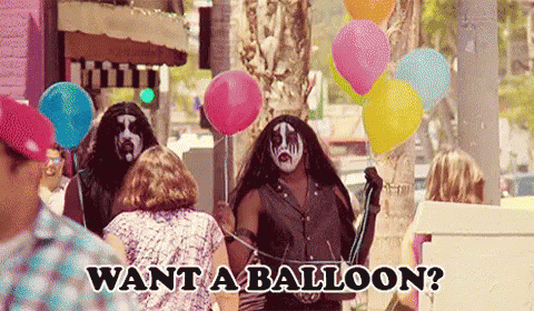 Want A Balloon? GIF - Wantaballoon Metalhead Rock GIFs
