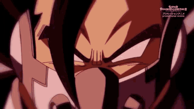 a close up of a cartoon character 's face with a mask on it .