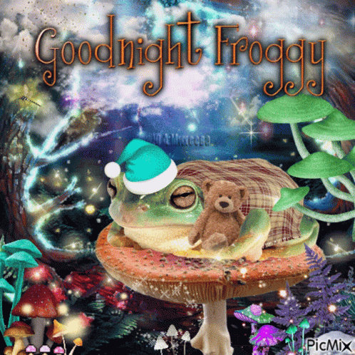 Goodnight Goodnight Froggy GIF - Goodnight Goodnight Froggy Blingee GIFs