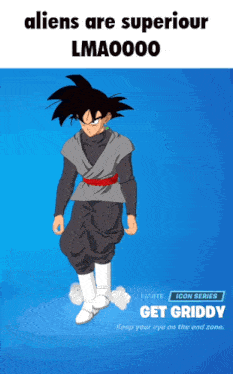 a picture of a cartoon character with the caption " aliens are superior lmao000 "
