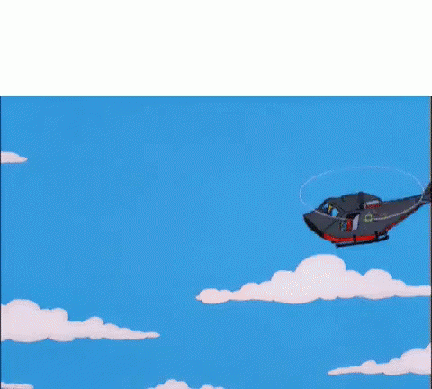 Man Down GIF - The Simpsons Man Down Helicopter GIFs