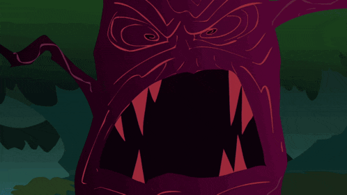 a cartoon pony with a pink mane and tail is looking out of a hole in a tree