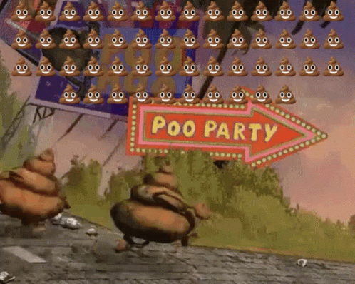 Poop Poo Party GIF - Poop Poo Party Running Poop GIFs