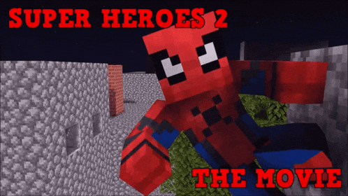a poster for super heroes 2 the movie features a spiderman