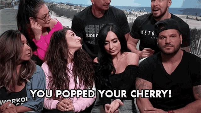 You Popped Your Cherry First Time GIF - You Popped Your Cherry First Time Yay GIFs