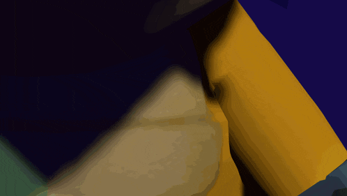 a close up of a cartoon character 's torso with a blue background