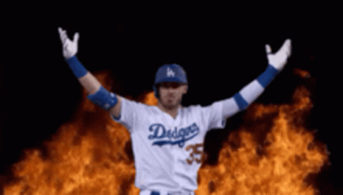 Dodgers Dude GIF - Dodgers Dude On Fire GIFs