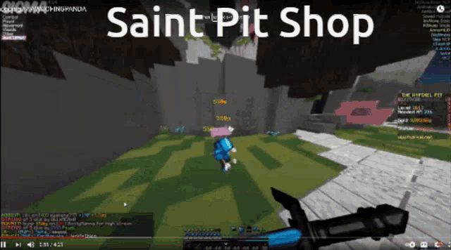 a video of a person playing a video game titled saint pit shop