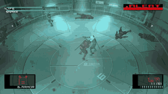 a screenshot of a video game that says alert on the bottom