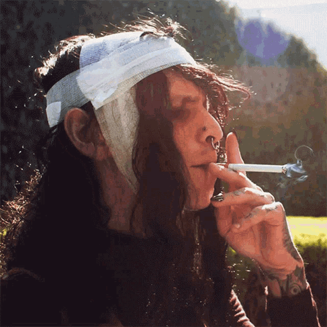 Smoking Connie Sgarbossa GIF - Smoking Connie Sgarbossa Seeyouspacecowboy GIFs