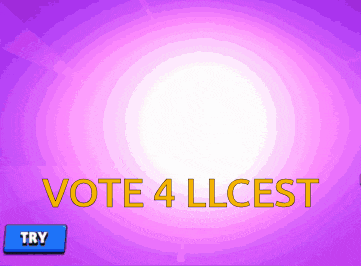 a purple background with the words vote 4 llcest in yellow letters
