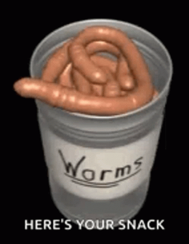 Can Of Worms Heres Your Snack GIF - Can Of Worms Heres Your Snack Worms GIFs