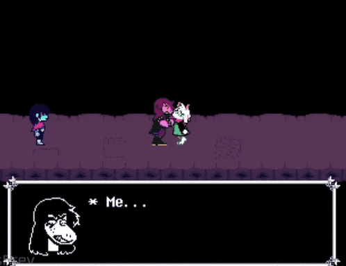 a video game character says " none of us are gonna forget each other ! "