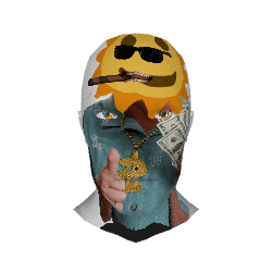 a person holding a bunch of money in front of their face with the number 20 on it