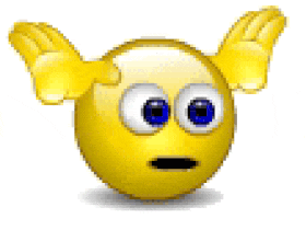 a yellow smiley face with big eyes and wings