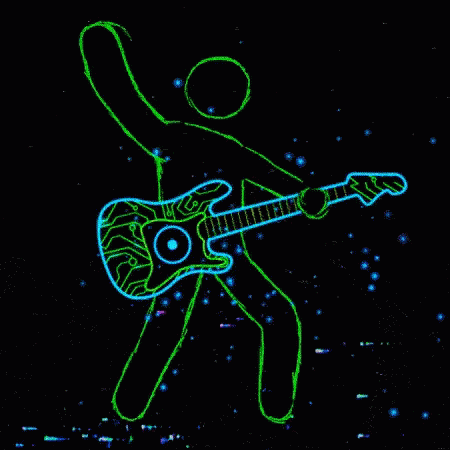 Guitarist Rock And Roll GIF - Guitarist Rock And Roll Led Lights GIFs