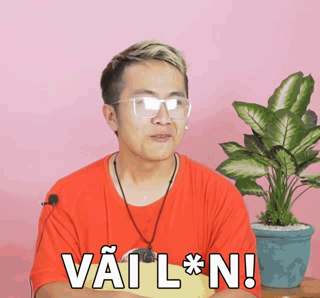 a man wearing glasses says vai l * n