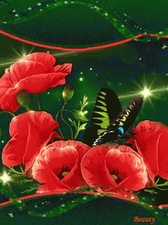 Flowers Butterfly GIF - Flowers Butterfly Shiny GIFs