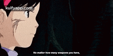 a girl in a cartoon is talking about how many weapons she has .