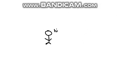 a couple of stick figures are standing next to each other .