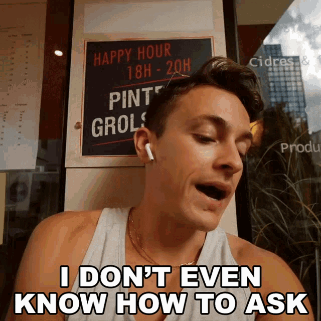 I Dont Even Know How To Ask Damon Dominique GIF - I Dont Even Know How To Ask Damon Dominique How Should I Say This GIFs