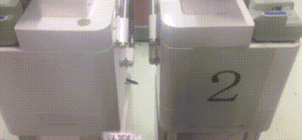 the number 2 is on the side of a container