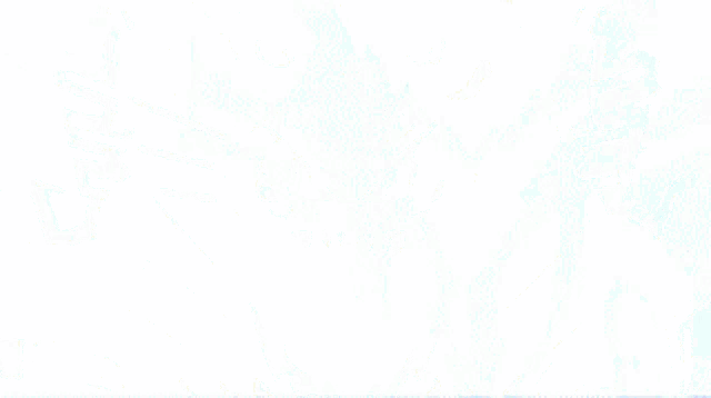 a close up of a blue and white drawing with the number 5 on it