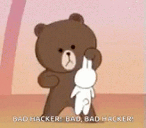 Hate You Cony And Brown GIF - Hate You Cony And Brown Hit GIFs