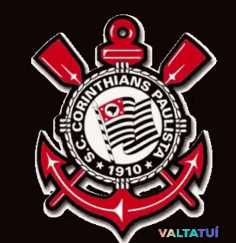 a logo for corinthians paulista with an anchor