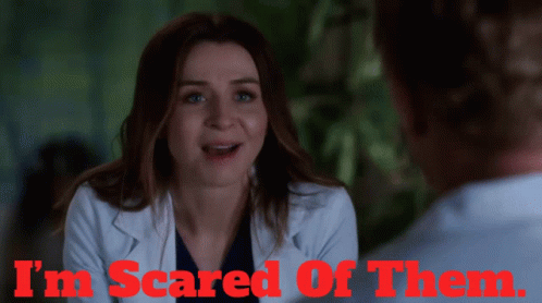 Greys Anatomy Amelia Shepherd GIF - Greys Anatomy Amelia Shepherd Im Scared Of Them GIFs