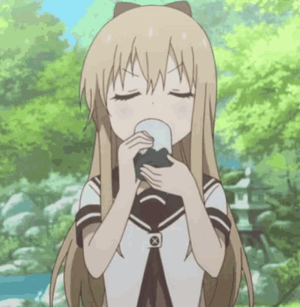 Anime Drink GIF - Anime Drink Happy GIFs
