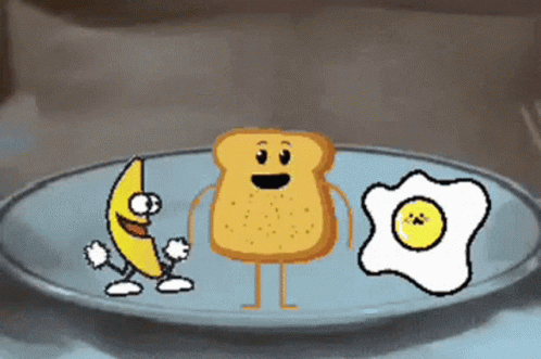 Have A Great Day Dancing Food GIF - Have A Great Day Dancing Food Breakfast GIFs