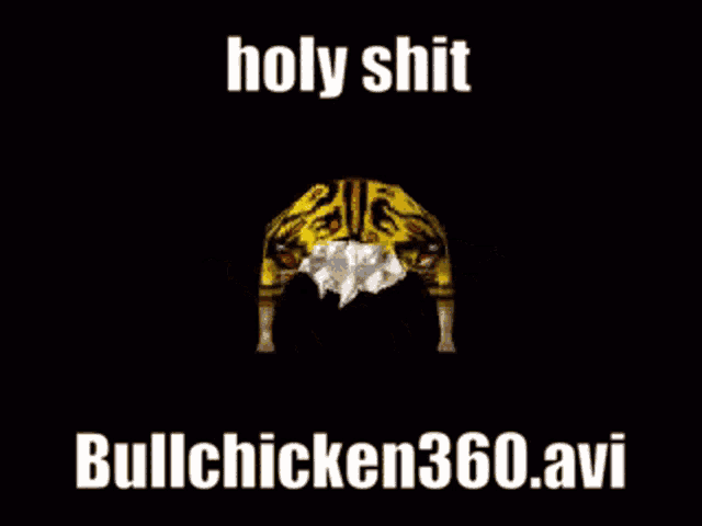 a picture of a dinosaur that says holy shit