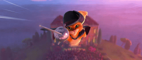 Puss In Boots Fly GIF - Puss In Boots Fly Sword GIFs