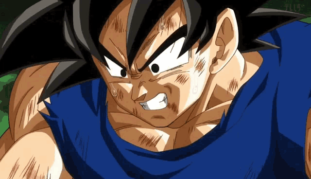 a close up of a cartoon character with a blue shirt and the number 61719 on the bottom