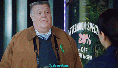 Brooklyn99 Scully GIF - Brooklyn99 Scully To Do Nothing GIFs
