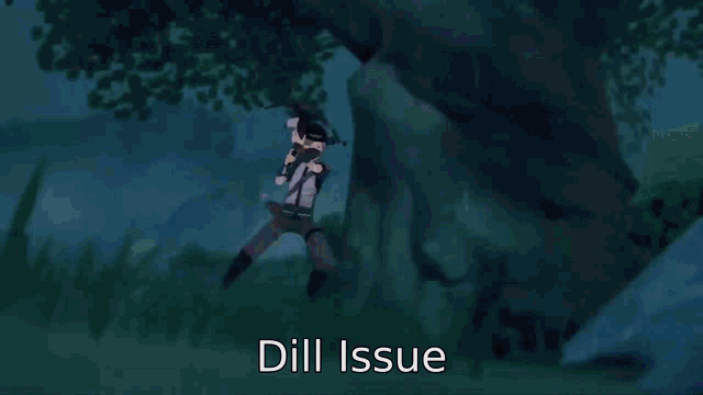 a pixelated image with the words dill issue written on it