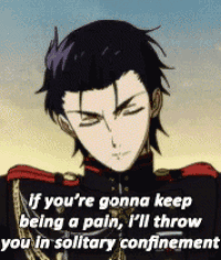 a man in a military uniform with a caption that says if you 're gonna keep being a pain